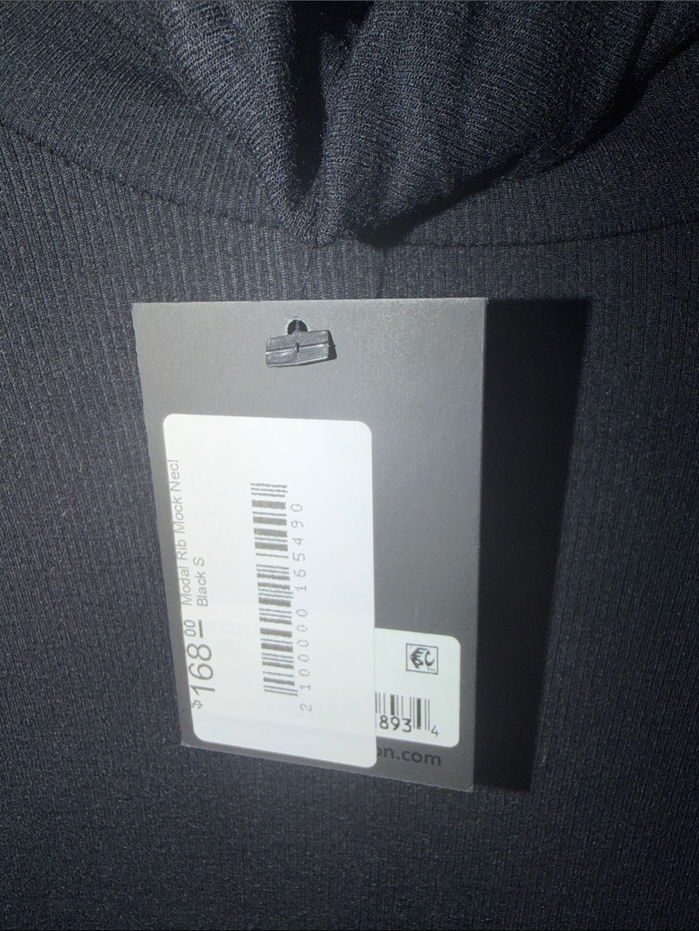 ATM Anthony Thomas Melillo Model Rib Mock Neck Top NWT Luxury Layering Essential - Picture 4 of 4
